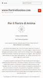 Mobile Screenshot of fioriredianima.com